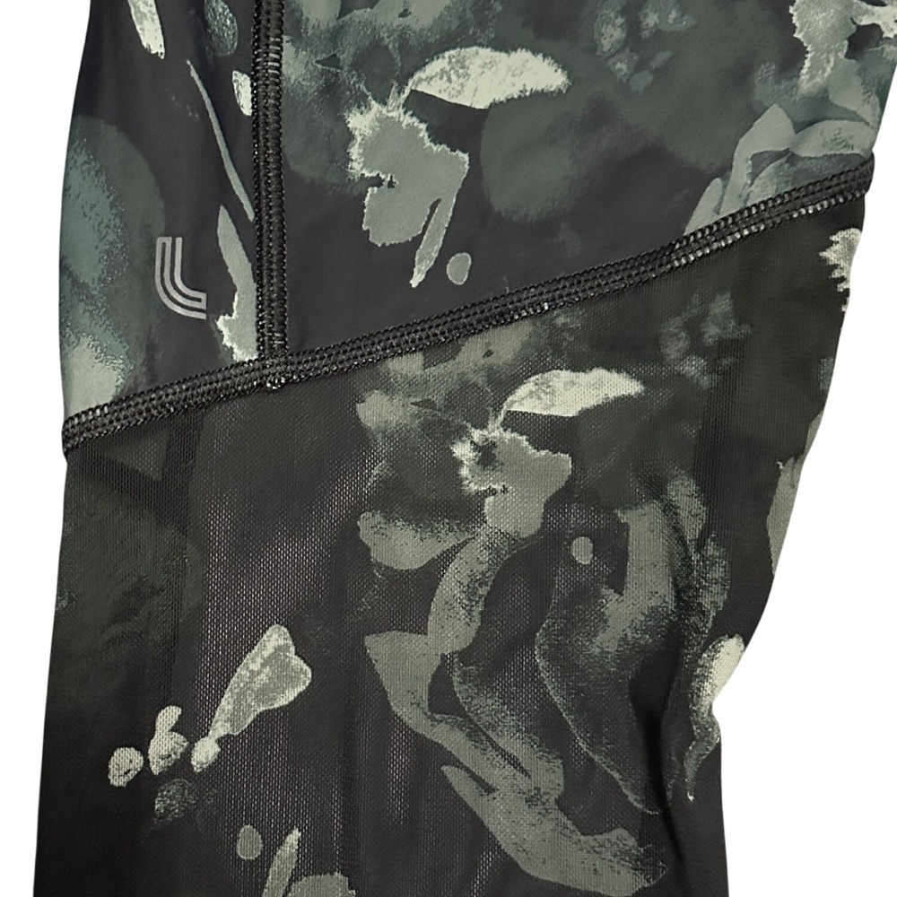 Lole‎ Women's Dark Floral Athletic Leggings Black Green XS Athleisure Gym Active - Picture 4 of 6